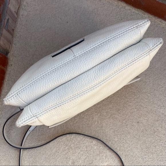 Vince Camuto Genuine Leather “Min” Crossbody in Birch White - Picture 6 of 11